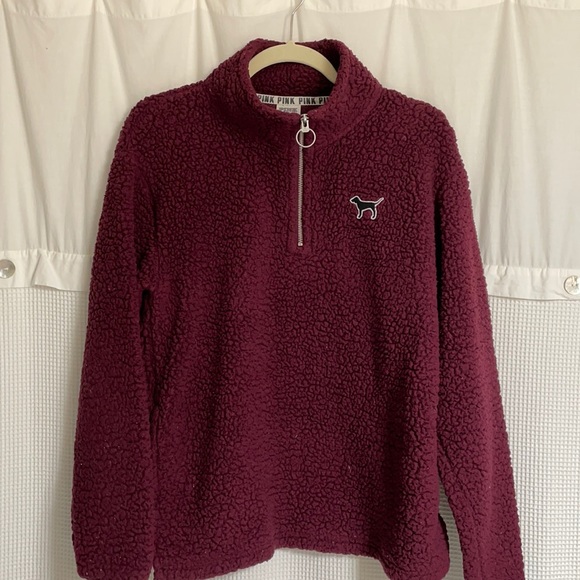 PINK Quarter Zip sweater - Picture 1 of 4